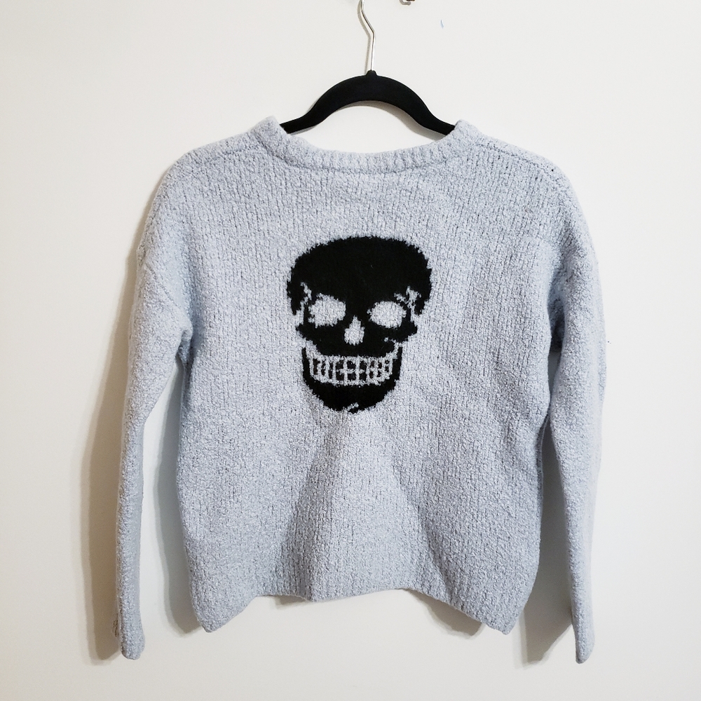 Skull Cashmere Wool Sweater...OS